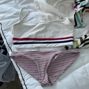 Never worn frankies bottoms and top 4th of july